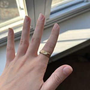 Gold signet ring